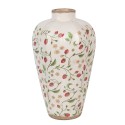 Clayre & Eef Vase Ø 24x40 cm Beige Red Ceramic Strawberries