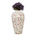 Clayre & Eef Vase Ø 24x40 cm Beige Red Ceramic Strawberries