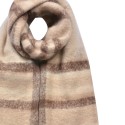 Clayre & Eef Wintersjaal Dames 39x200 cm Beige Bruin Synthetisch Rechthoek