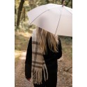 Clayre & Eef Wintersjaal Dames 39x200 cm Beige Bruin Synthetisch Rechthoek