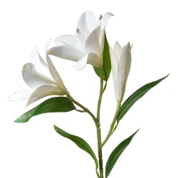 Clayre & Eef Fiore artificiale 71 cm Bianco Plastica