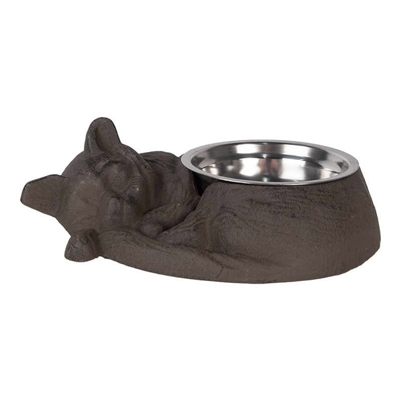 Clayre & Eef Katzennapf 325 ml Braun Metall