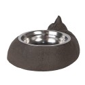 Clayre & Eef Katzennapf 325 ml Braun Metall