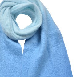 Clayre & Eef Écharpe d'hiver femmes 32x220 cm Bleu Synthétique Rectangle