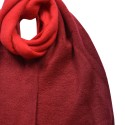 Clayre & Eef Sciarpa invernale da donna 32x220 cm Rosso Sintetico Rettangolo
