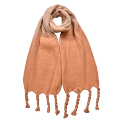 Clayre & Eef Écharpe d'hiver femmes 32x220 cm Marron Synthétique Rectangle