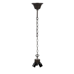 LumiLamp Snoerpendel Ketting Tiffany  130 cm  Goudkleurig Ijzer