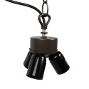 LumiLamp Pendant Light Tiffany 130 cm  Gold colored Iron