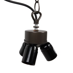 LumiLamp Lampadario a sospensione Tiffany 130 cm  Color oro Ferro