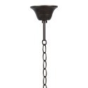 LumiLamp Pendant Light Tiffany 130 cm  Gold colored Iron