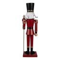 Clayre & Eef Décoration de Noël Casse-noisette 60 cm Rouge Métal