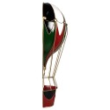 Clayre & Eef Kerstdecoratie Luchtballon 31x16x63 Rood Metaal