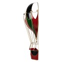 Clayre & Eef Kerstdecoratie Luchtballon 31x16x63 Rood Metaal