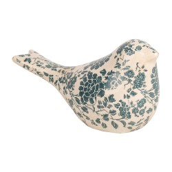 Clayre & Eef Image de décoration Oiseau 22x9x12 cm Beige Céramique
