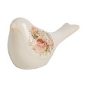 Clayre & Eef Image de décoration Oiseau 16x7x9 cm Beige Céramique