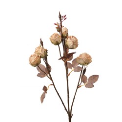 Clayre & Eef Fleur artificielle 73 cm Beige Plastique