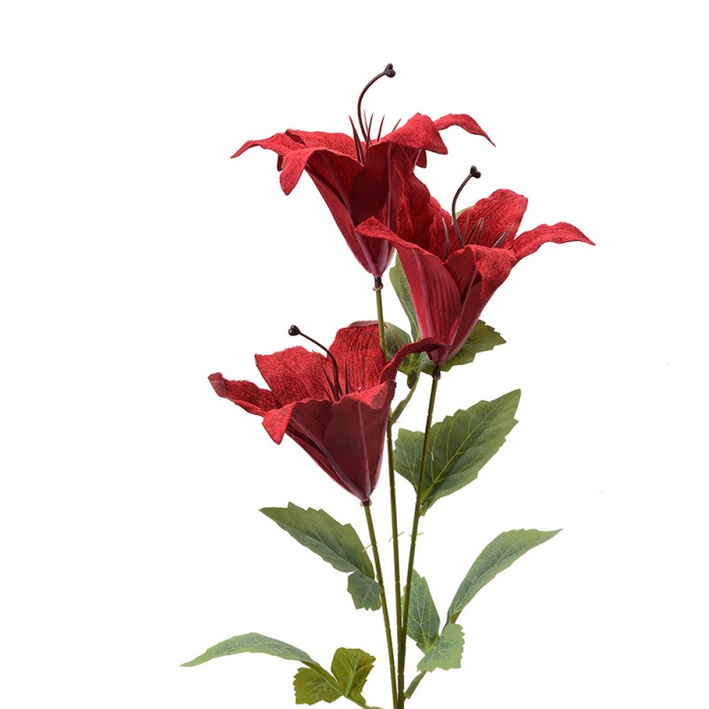 Clayre & Eef Fiore artificiale 72 cm Rosso Plastica