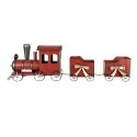 Clayre & Eef Weihnachtsdekoration Zug 94x18x28 cm Rot Metall