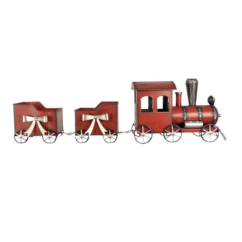 Clayre & Eef Weihnachtsdekoration Zug 94x18x28 cm Rot Metall