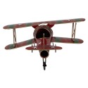 Clayre & Eef Decorazione di Natalizie Aereo 41x37x21 cm Rosso Metallo