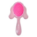 Clayre & Eef Spazzola per capelli 15x9x3 cm Rosa Plastica Cane