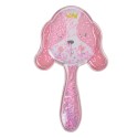 Clayre & Eef Spazzola per capelli 15x9x3 cm Rosa Plastica Cane