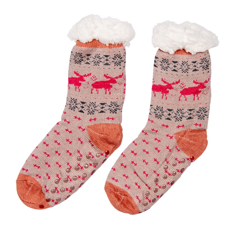 Clayre & Eef Christmas socks Set of 12 one size Multicoloured Synthetic Deer