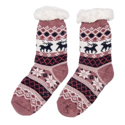 Clayre & Eef Weihnachtssocken Set von 12 one size Mehrfarbig Synthetisch Hirsche