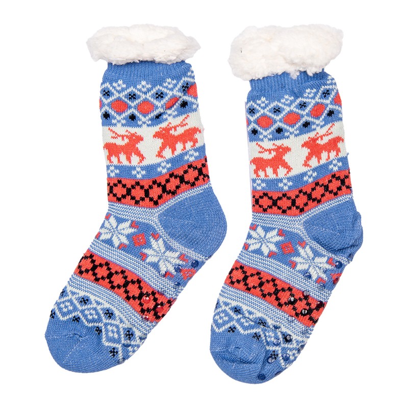 Clayre & Eef Weihnachtssocken Set von 12 one size Mehrfarbig Synthetisch Hirsche