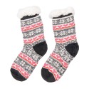 Clayre & Eef Christmas socks Set of 12 one size Multicoloured Synthetic Snowflakes