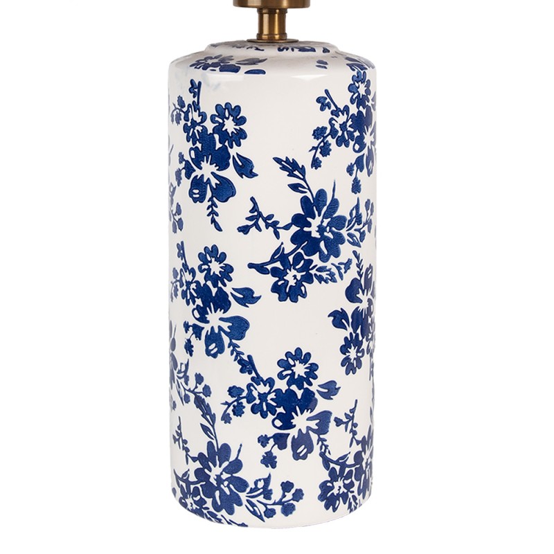 Clayre & Eef Table Lamp Ø 28x50 cm White Ceramic