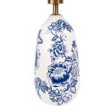 Clayre & Eef Tischlampe Ø 28x49 cm Weiß Keramik