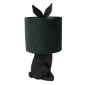 Clayre & Eef Lampe de table Lapin Ø 20x43 cm Noir Vert Plastique