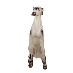 Clayre & Eef Dekorationsfigur Hund 37x24x79 cm Beige Keramikmaterial