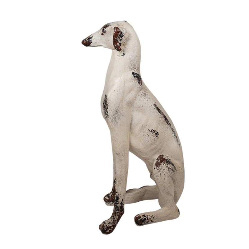 Clayre & Eef Dekorationsfigur Hund 37x24x79 cm Beige Keramikmaterial