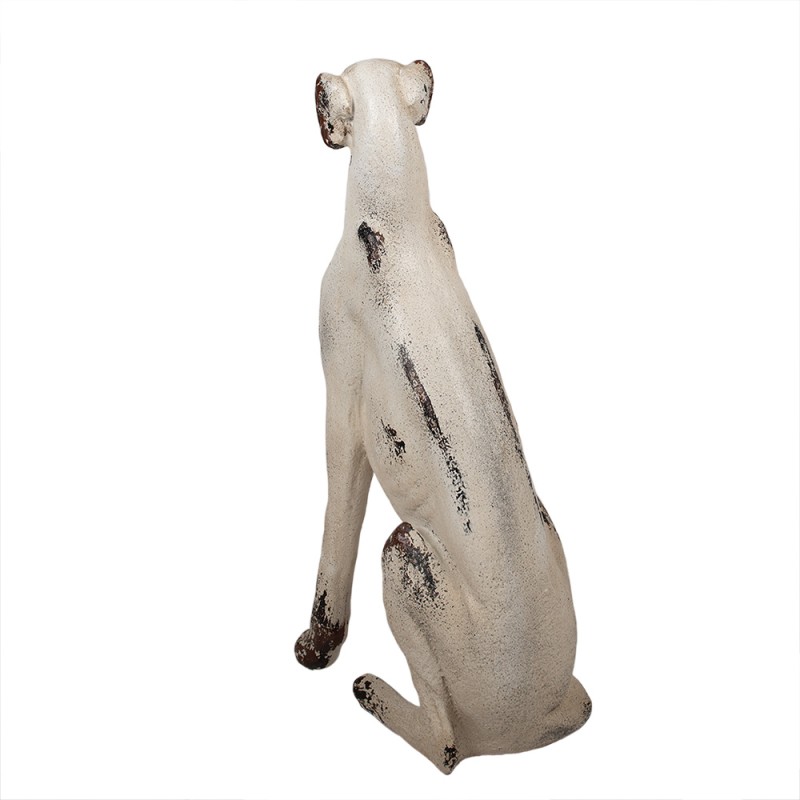 Clayre & Eef Dekorationsfigur Hund 37x24x79 cm Beige Keramikmaterial