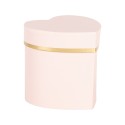 Clayre & Eef Geschenkdoos 10x10x10 cm Roze Karton Hartvormig