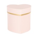 Clayre & Eef Geschenkdoos 10x10x10 cm Roze Karton Hartvormig