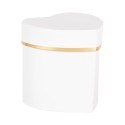 Clayre & Eef Gift box 10x10x10 cm White Cardboard Heart-Shaped