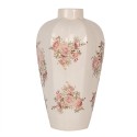 Clayre & Eef Vase Ø 21x34 cm Beige Keramik Blumen