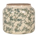 Clayre & Eef Fioriera Ø 18x16 cm Beige Ceramica Fiori
