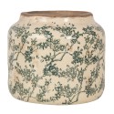 Clayre & Eef Fioriera Ø 18x16 cm Beige Ceramica Fiori