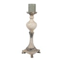 Clayre & Eef Candle holder 14x14x40 cm Beige Ceramic material