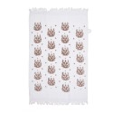 Clayre & Eef Serviette invité 40x66 cm Blanc Coton Rectangle Cerf