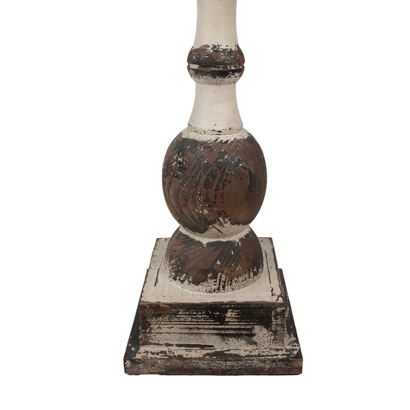 Clayre & Eef Beistelltisch Ø 62x81 cm Braun Holz Rund