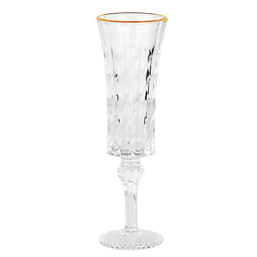 Clayre & Eef Champagneglas 100 ml Transparant Glas afbeelding