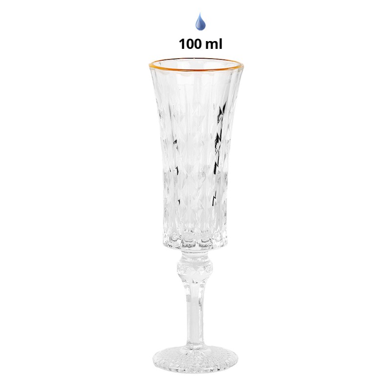 Clayre & Eef Flûte à champagne 100 ml Transparent Verre