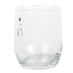 Clayre & Eef Waterglas 300 ml Transparant Glas Hart