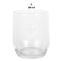 Clayre & Eef Waterglas 300 ml Transparant Glas Smile