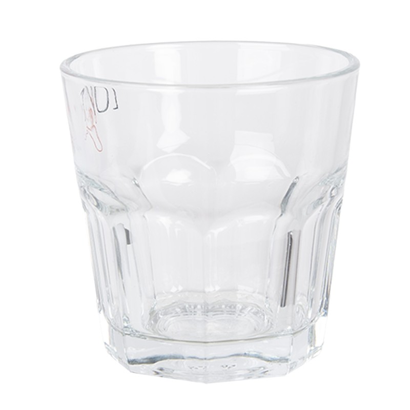 Clayre & Eef Wasserglas 200 ml Transparant Glas Love